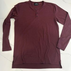 Cuts Split Hem Henley